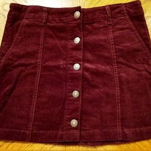 Short corduroy skirt, NWT